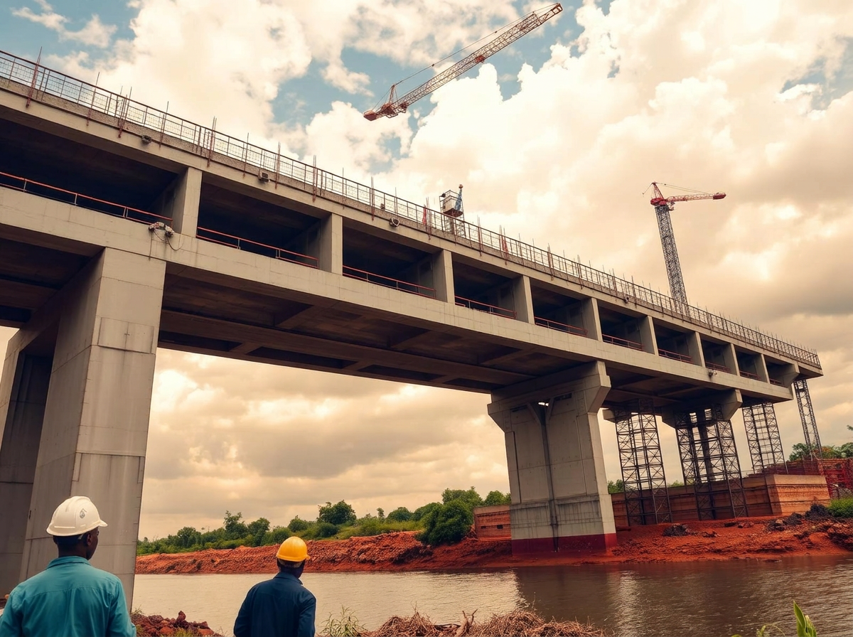 Reinforced concrete bridge works